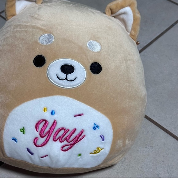 Squishmallows Dog Plush Angie the Shiba Inu "YAY" Celebration Stuffed Animal. - Picture 5 of 7
